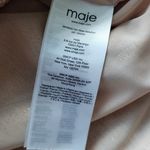 Maje NWT  Womens Rose Gold Disco Short Sequined Deep V Evening Dress Size 34 Photo 4