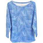 Vineyard Vines EUC Printed Sankaty Top Blue Size Large Photo 2