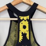 Urban Outfitters Charlie Floral Knit Mini Dress Women's Medium Black Yellow NWT Photo 11