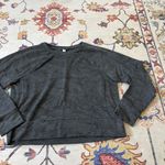 RBX Performance Long Sleeve Top Women Dark Grey Camo Stretch Cozy Crop Sweater Black Size M Photo 4