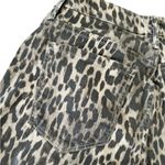 Vera Wang Simply Vera  Black & Tan Leopard Print Women's Jeans straight leg sz4 Photo 1