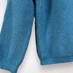 Cyrus  | Petite Medium Buttery Soft Blue Teal‎ Knit Pullover Sweater 1/4 Zip Warm Photo 4