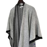 Mustard Seed  Gray Black Poncho Small Photo 1
