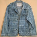 True Religion  Plus Size Denim Trucker Jacket Photo 0