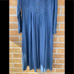 Laura Ashley  vintage denim maxi dress 6 Photo 2