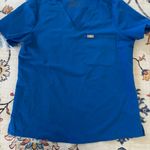 FIGS  Caterina Scrub Top Women's Size Large One Pocket Royal Blue Photo 2