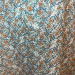 Cupcakes & Cashmere Ivory Floral Ballon Sleeve Ruffle Dress | NWT 6 Blue Photo 5