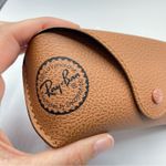 Ray-Ban  Tan Leather Sunglasses Case & Cloth Photo 3