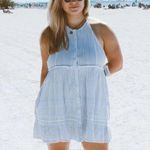 Free People  Desert Days Stripe Mini Dress in Ivory Combo Size Medium Photo 4