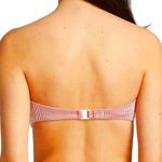 ONIA Luna Striped O-ring Bandeau Bikini Top Spiced Coral Casual Medium Photo 4