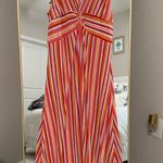Mango  Rainbow Striped Dress Photo 1
