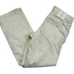 H&M Slim High Waist Full Length Jeans Size 10 Beige Women's Denim Pants Photo 0