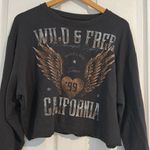 Hollister dark gray Crop Long Sleeve Top Photo 1