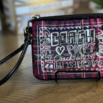 Coach  Poppy Plaid Wristlet Photo 0