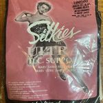 Vintage Silkies Ultra TLC Support Queen Jet Black X Large Pantyhose Stockings Photo 0