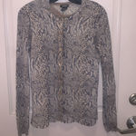 Doncaster Women’s 2Piece 100%Cashmere Snake Skin Patterned Cardigan Size M Photo 0