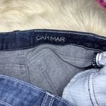 Carmar denim short shorts high waisted studded frayed hem sz 29 Blue Photo 1