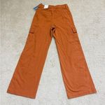 NWT Juniors Cargo Pants Baggy Flap Pockets Loose Fit Straight Wide Leg As is Size 27 Photo 0