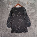 Madewell  Shift Mini Dress Black Viscose Blend Party Holiday Office Womens Small Photo 1