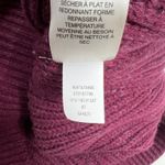 Chico's  Sz 1 US M 8 Sweater Rib Texture Dawn Pullover 3/4 Dolman Sleeve Burgundy Photo 8