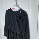 Vintage Henry Lee Women's Black Long Sleeve Grunge Rhinestone Bow 80s Dress 8 Photo 1