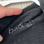 Ba&sh  Flowy Shirt keyhole short sleeve womens Black (medium) casual basic Photo 1