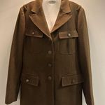 Fossil  Wool/Cotton Blend Military Cadet style brown Jacket Size Medium Photo 0