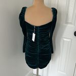 Lovers + Friends  Andie Mini Dress Deep Teal Velvet Photo 4