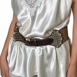 Women's Gold and Cream Belt Photo 0