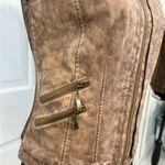 Montana Co Women’s Faux Leather Vest Brown Full Zip Vegan Western Bikercore Edgy Photo 3