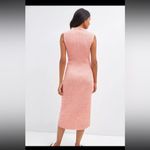 Anthropologie Daily Practice MockNeck Sleeveless Ribbed Midi dress Coral Size XL Photo 1