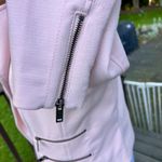 Banana Republic womens moto jacket pink zippers 8 Photo 7