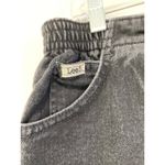 Lee Vintage High Waist Side Elastic Mom Jeans Black Women's 16 Petite Bareback Photo 1