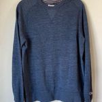Champion Crew Neck Long Sleeve Pullover Blue Sweater Size Medium Photo 2