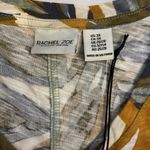 Rachel Zoe  VNeck Short Sleeve Cotton TShirt Tropical Print Women Size 3X Photo 1