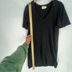 Nation Ltd Mallory Black Cotton V-Neck Flutter Sleeve Shift Dress Size M Photo 8