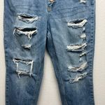 We The Free  Blossom Distressed High Rise Button Fly Raw Hem Womens Jeans Size 30 Photo 4