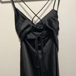 Meshki  Sydney Straight Neck Slip Maxi Dress, Black, Size L Photo 5