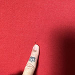 Vintage The Pampered Patch Hand Sewn Ceramics Art Red Cardigan Medium 1980’s B7 Photo 5