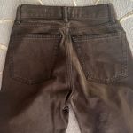ZARA  | 90s Cut Straight-Leg Jeans Brown Distressed Faded Size 0 Photo 5