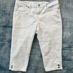 D. Jeans White Denim Capris Size 8 Photo 0