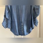 Liverpool Stitch Fix  Chambray Button Down Top Size Small Photo 6