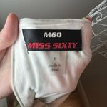 Miss Sixty  Retro Vintage Pinup Style Floral Bow Front Halter Cotton Size 8 Photo 3