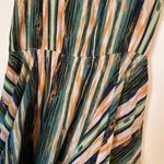 Free People  striped multi color ruffle dress S Photo 6