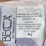 Becca by Rebecca V pink purple floral swimsuit skirt cover up size M/L Photo 4