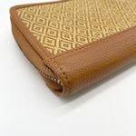 Jewell By Thirty One Zippy Wallet All About The Benjamins Diamond Straw Boho Brown Photo 3