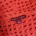 Jessica London  crocheted Cardigan in Coral Photo 3