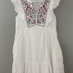 Sonoma  Goods For Life® Embroidered Yoke Tiered Dress Size Small White Flowy Photo 0