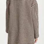 NILI LOTAN Houndstooth Kidman Coat Brown Size L Photo 1