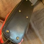 Dooney & Bourke Authentic Leather/signature cotton canvas zip top shoulder bag Photo 5